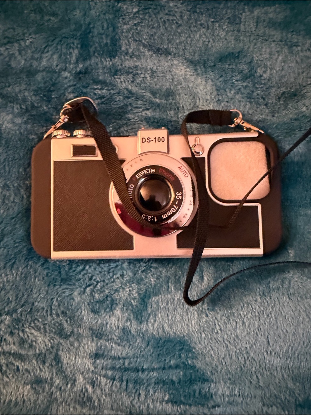 DS-100 Retro Silver & Black Camera Case Wrist Strap iPhone 16 Pro Max BNIB - Picture 5 of 7